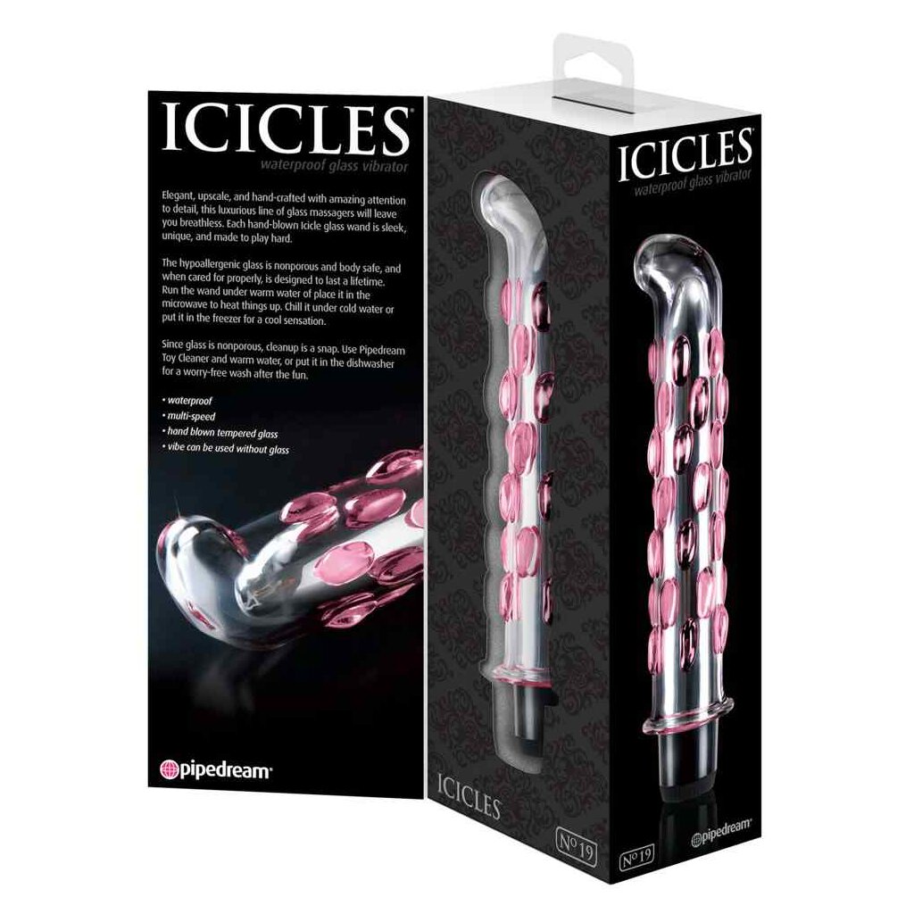 PIPEDREAM Icicles No. 19 clear pink